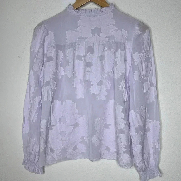 Aritzia Wilfred Alexis light lavender blouse size small - Picture 3 of 6